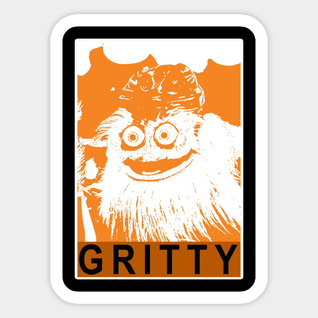 Gritty Sticker by Philly Drinkers